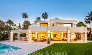 Elegantly renovated frontline golf villa for sale in the heart of the Golf Valley in Nueva Andalucia, Marbella 30054 