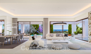 Modern new build villas for sale in Marbella town centre in a gated and secured exclusive villa complex within walking distance of everything 30097 