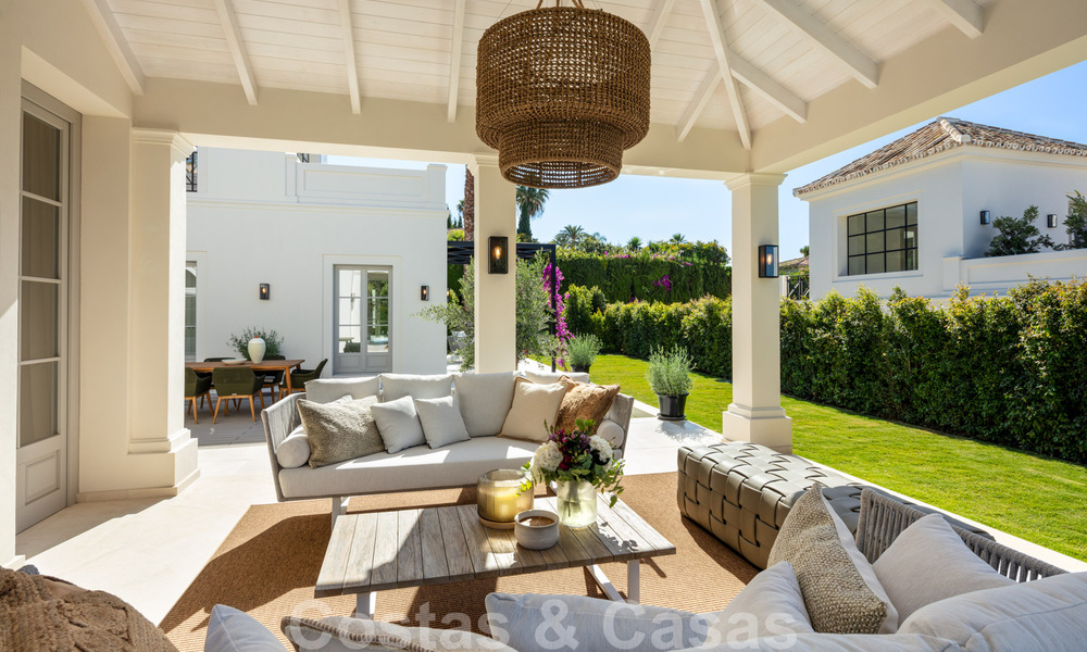 2 Elegant top quality new luxury villas for sale in a classic and Provencal style above the Golden Mile in Marbella 30460