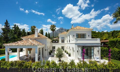 2 Elegant top quality new luxury villas for sale in a classic and Provencal style above the Golden Mile in Marbella 30477