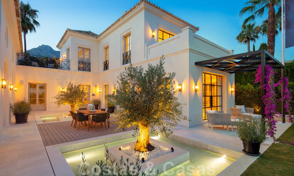 2 Elegant top quality new luxury villas for sale in a classic and Provencal style above the Golden Mile in Marbella 30488