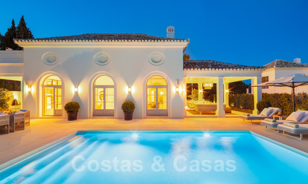 2 Elegant top quality new luxury villas for sale in a classic and Provencal style above the Golden Mile in Marbella 30492