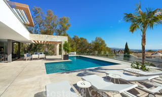 Brand new contemporary style villa in a gated community with panoramic sea views for sale in Benahavis - Marbella 30673 