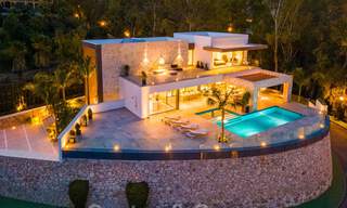 Brand new contemporary style villa in a gated community with panoramic sea views for sale in Benahavis - Marbella 30678 