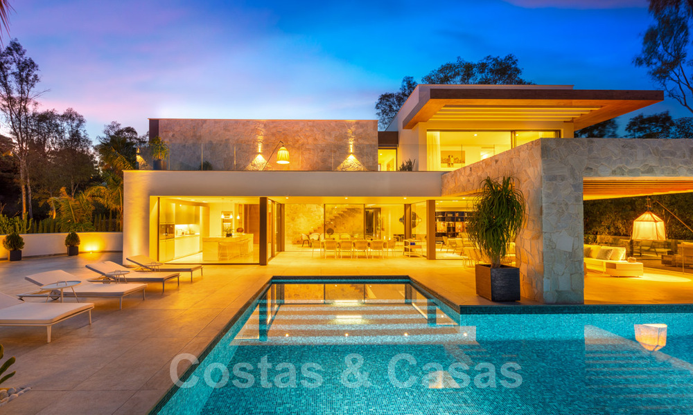 Brand new contemporary style villa in a gated community with panoramic sea views for sale in Benahavis - Marbella 30680