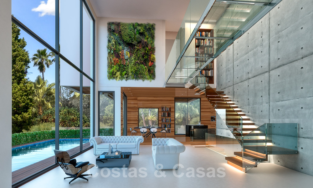 Top location, modern luxury villa for sale in a well-established beachside urbanisation on the Golden Mile in Marbella 30758