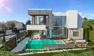 Contemporary luxury villa for sale in a highly desirable beachside urbanisation on the Golden Mile in Marbella 30768 