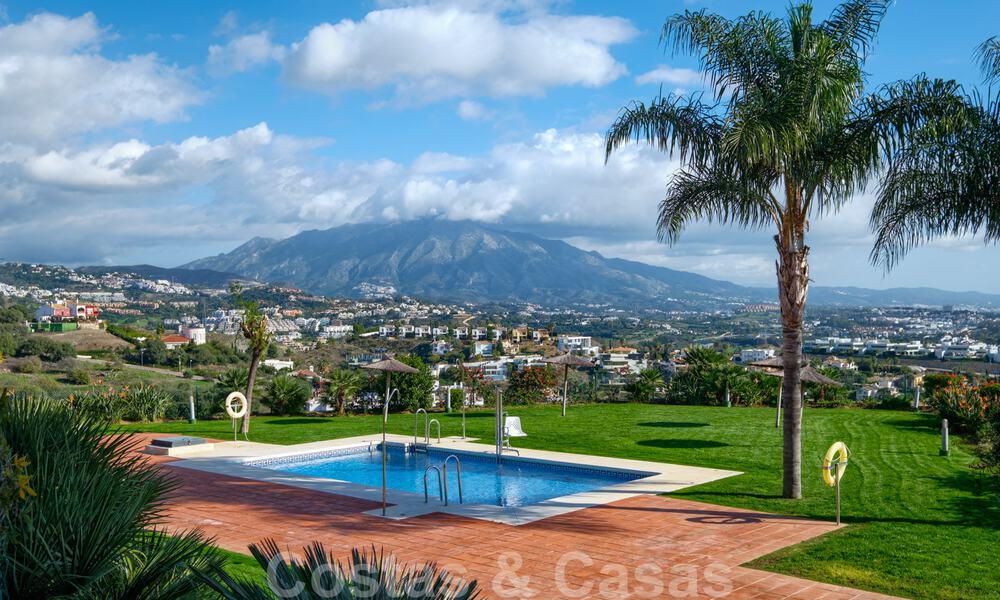 Spacious family townhouse for sale with panoramic coastal and sea views in Benahavis - Marbella 30779