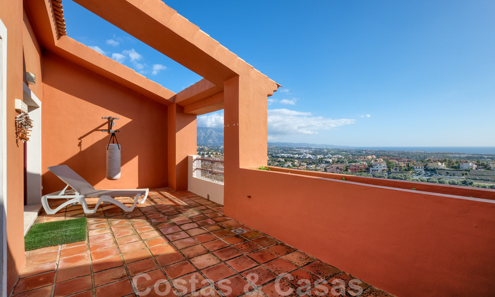 Spacious family townhouse for sale with panoramic coastal and sea views in Benahavis - Marbella 30780