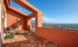 Spacious family townhouse for sale with panoramic coastal and sea views in Benahavis - Marbella 30780 