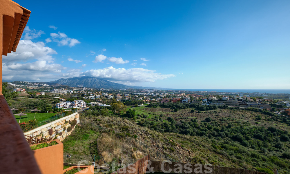 Spacious family townhouse for sale with panoramic coastal and sea views in Benahavis - Marbella 30782