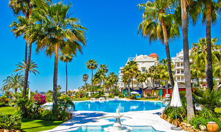 Exclusive apartment for sale with sea views in a frontline beach complex on the New Golden Mile, Marbella - Estepona 30948 