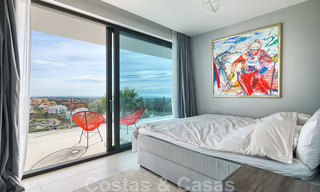 Modern villa for sale, frontline golf with panoramic mountain, golf and sea views in Benahavis - Marbella 30989 