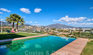 Modern villa for sale, frontline golf with panoramic mountain, golf and sea views in Benahavis - Marbella 31007 