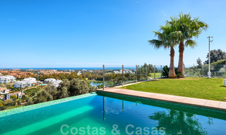 Modern villa for sale, frontline golf with panoramic mountain, golf and sea views in Benahavis - Marbella 31010 