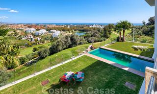 Modern villa for sale, frontline golf with panoramic mountain, golf and sea views in Benahavis - Marbella 31016 