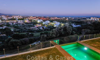 Modern villa for sale, frontline golf with panoramic mountain, golf and sea views in Benahavis - Marbella 32040 
