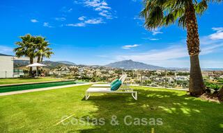 Modern villa for sale, frontline golf with panoramic mountain, golf and sea views in Benahavis - Marbella 42253 