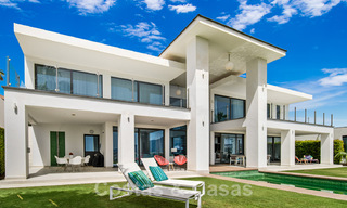 Modern villa for sale, frontline golf with panoramic mountain, golf and sea views in Benahavis - Marbella 42264 
