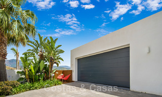 Modern villa for sale, frontline golf with panoramic mountain, golf and sea views in Benahavis - Marbella 42266 
