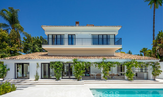 Ready to move into, First line golf, fully renovated luxury villa in gated and secured residential area for sale in Nueva Andalucia, Marbella 31226 
