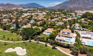 Ready to move into, First line golf, fully renovated luxury villa in gated and secured residential area for sale in Nueva Andalucia, Marbella 31227 
