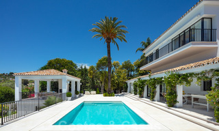 Ready to move into, First line golf, fully renovated luxury villa in gated and secured residential area for sale in Nueva Andalucia, Marbella 31228 