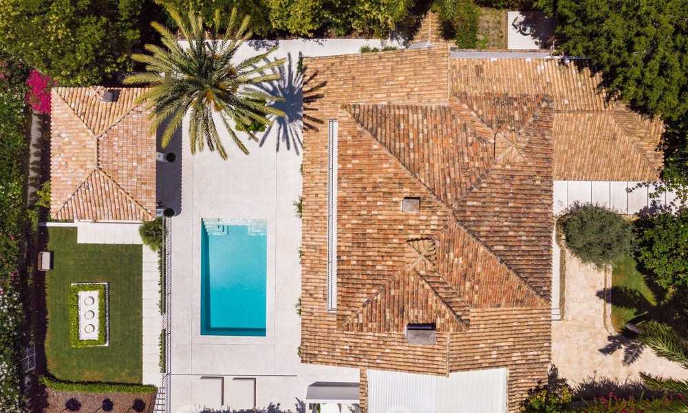 Ready to move into, First line golf, fully renovated luxury villa in gated and secured residential area for sale in Nueva Andalucia, Marbella 31229