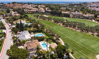 Ready to move into, First line golf, fully renovated luxury villa in gated and secured residential area for sale in Nueva Andalucia, Marbella 31231 