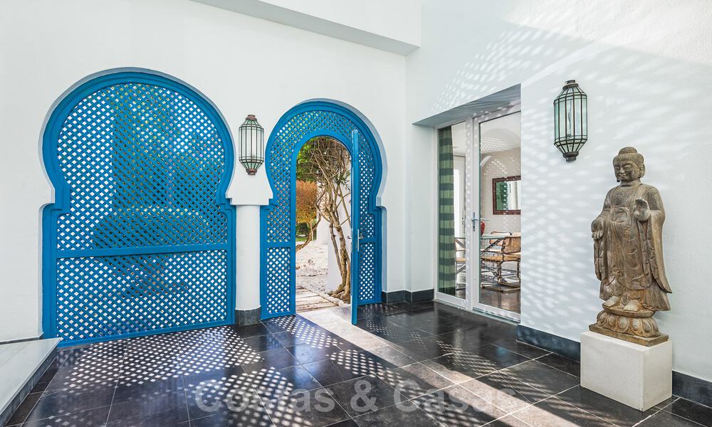Unique Andalusian-Moorish style mansion at walking distance to the beach and the golf course for sale in west Marbella 31297