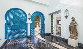 Unique Andalusian-Moorish style mansion at walking distance to the beach and the golf course for sale in west Marbella 31297 