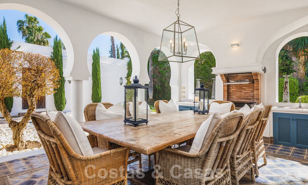 Unique Andalusian-Moorish style mansion at walking distance to the beach and the golf course for sale in west Marbella 31299