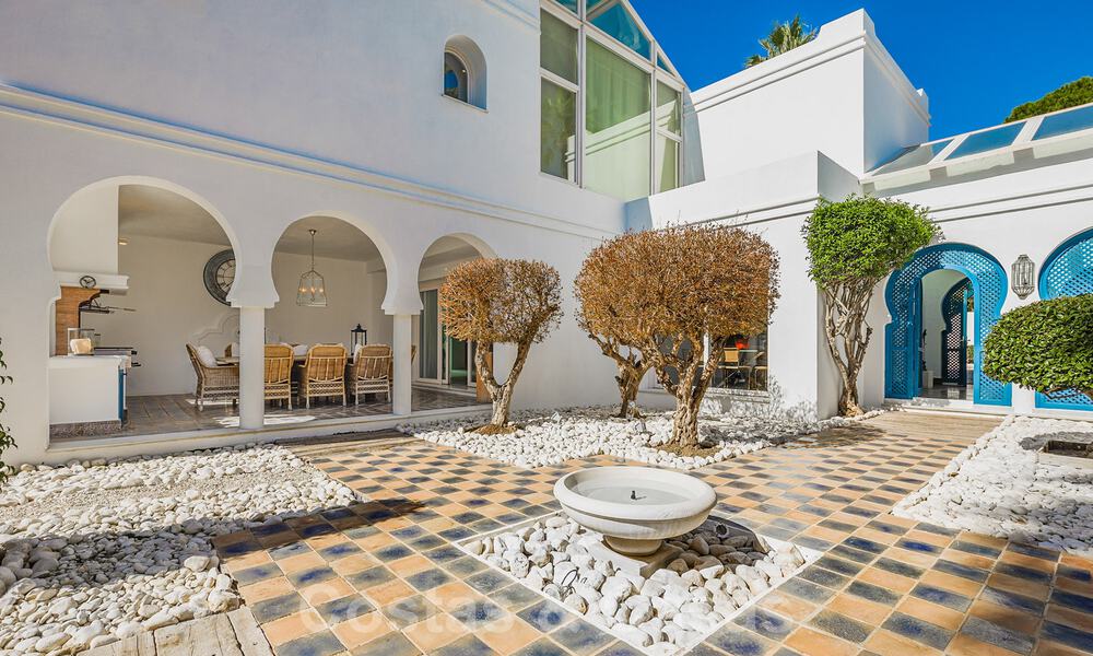 Unique Andalusian-Moorish style mansion at walking distance to the beach and the golf course for sale in west Marbella 31301