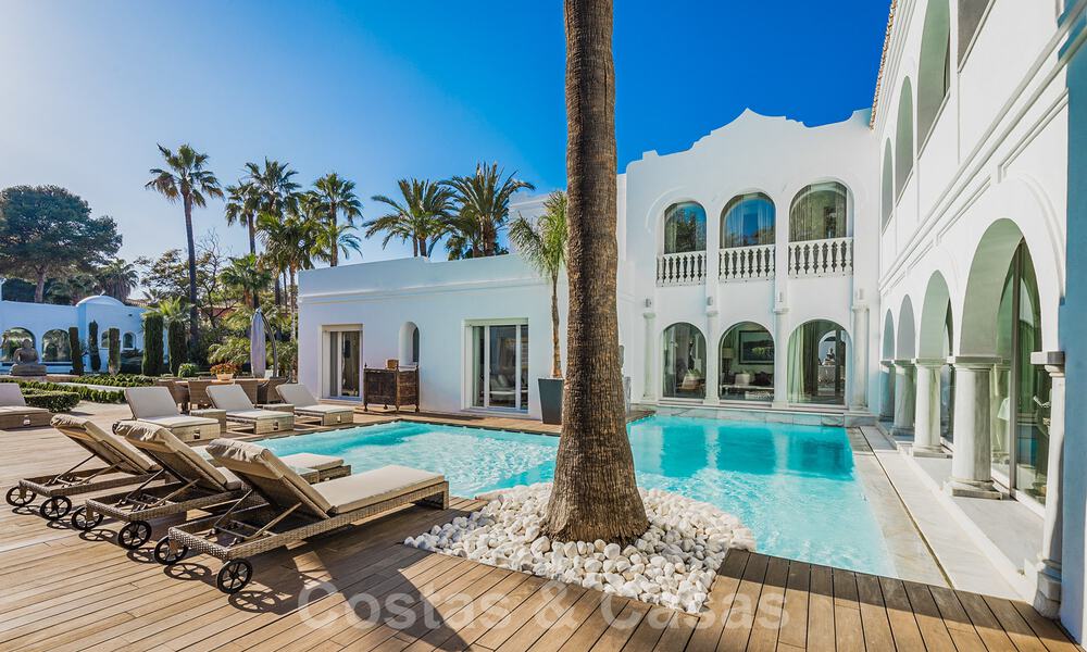 Unique Andalusian-Moorish style mansion at walking distance to the beach and the golf course for sale in west Marbella 31327