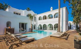 Unique Andalusian-Moorish style mansion at walking distance to the beach and the golf course for sale in west Marbella 31329 