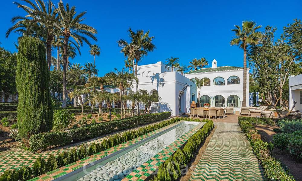 Unique Andalusian-Moorish style mansion at walking distance to the beach and the golf course for sale in west Marbella 31330