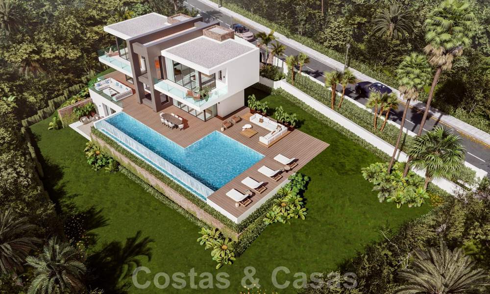 Modern luxury villa with spectacular panoramic sea views for sale on the Costa del Sol. Near completion. 31337