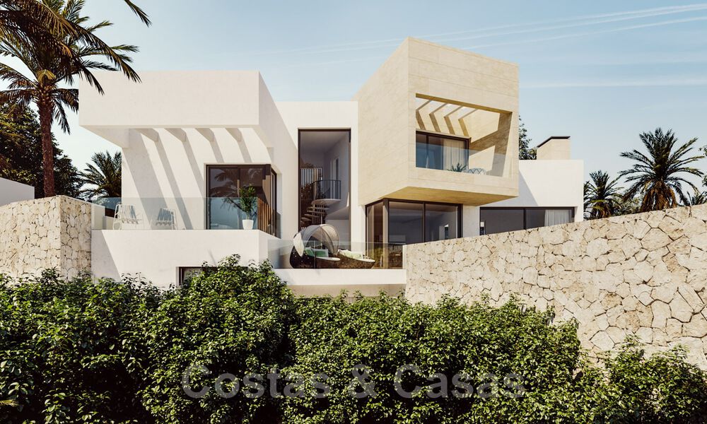 Modern new villas with sea views for sale, located in a gated and secure community in Benahavis - Marbella 31568