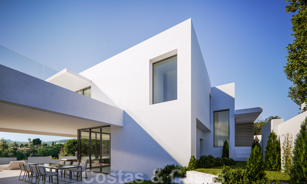 Modern new villas with sea views for sale, located in a gated and secure community in Benahavis - Marbella 31570
