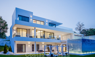 Modern new villas with sea views for sale, located in a gated and secure community in Benahavis - Marbella 31572 