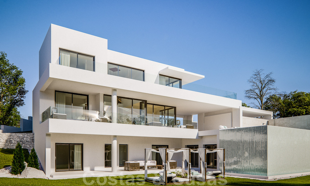 Modern new villas with sea views for sale, located in a gated and secure community in Benahavis - Marbella 31573