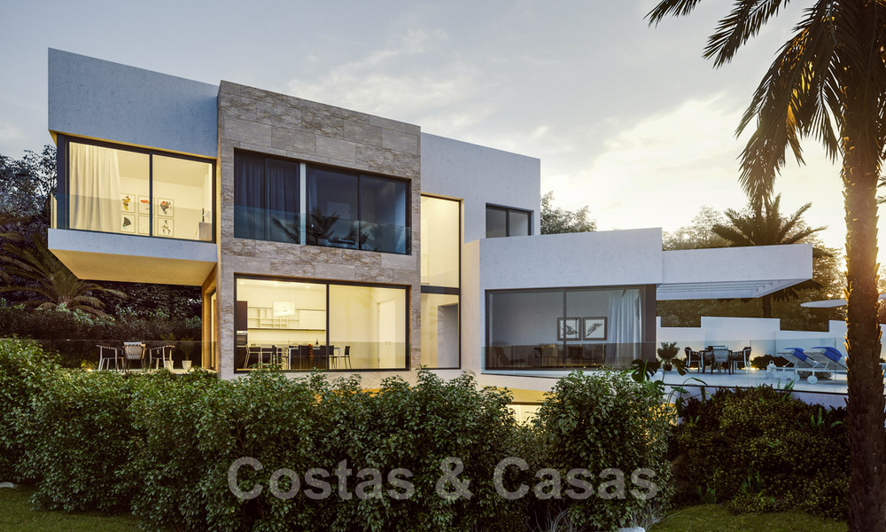 Modern new villas with sea views for sale, located in a gated and secure community in Benahavis - Marbella 31576