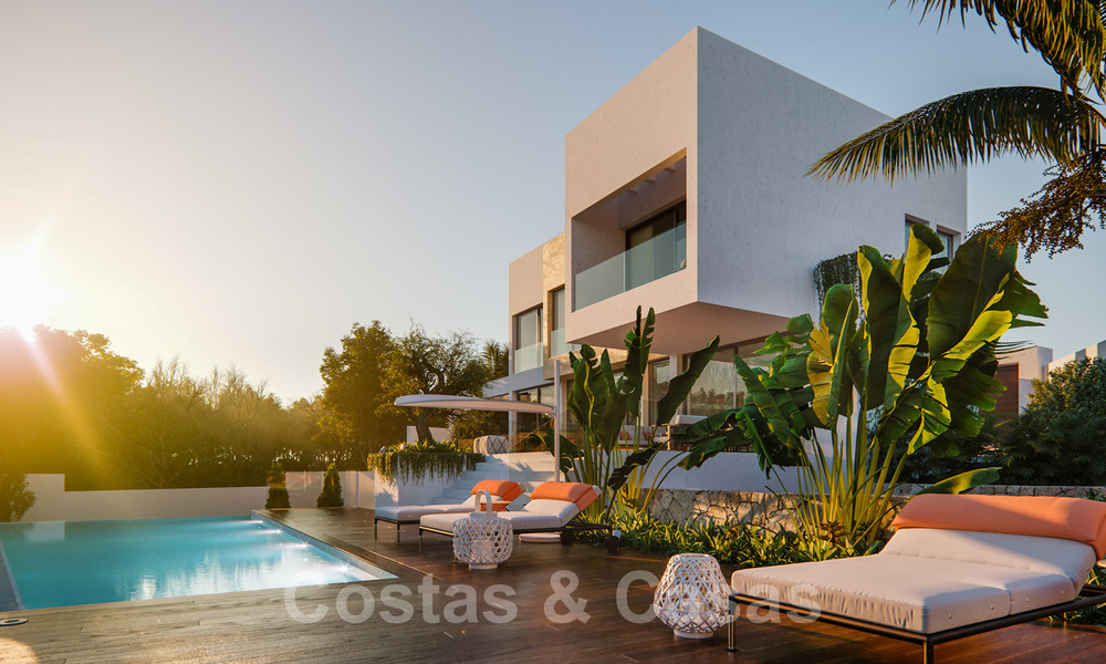 Modern new villas with sea views for sale, located in a gated and secure community in Benahavis - Marbella 31579