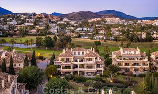 Spacious luxury penthouse with panoramic views for sale on a golf course in Nueva Andalucia, Marbella 32097 