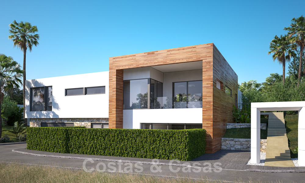 Modern new build villas for sale with stunning sea views in Marbella, close to the beaches and centre 32153