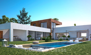 Modern new build villas for sale with stunning sea views in Marbella, close to the beaches and centre 32159 