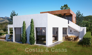 Modern new build villas for sale with stunning sea views in Marbella, close to the beaches and centre 32160 