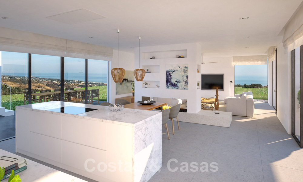 Modern new build villas for sale with stunning sea views in Marbella, close to the beaches and centre 32162