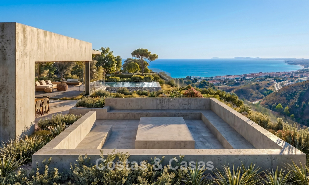 Modern new build villas for sale with stunning sea views in Marbella, close to the beaches and centre 803966