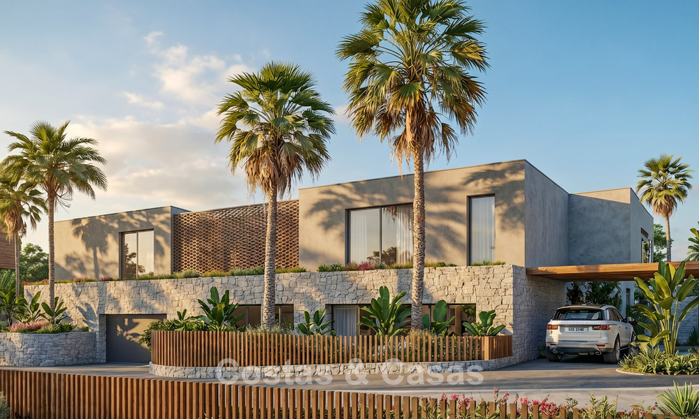 Modern new build villas for sale with stunning sea views in Marbella, close to the beaches and centre 803967